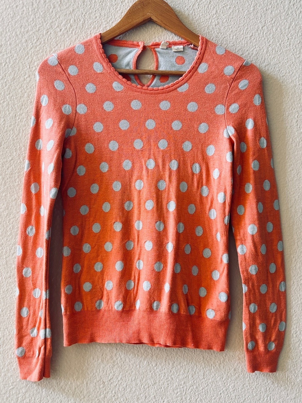 Moth Anthropologie Polka Dot Sweater Size S